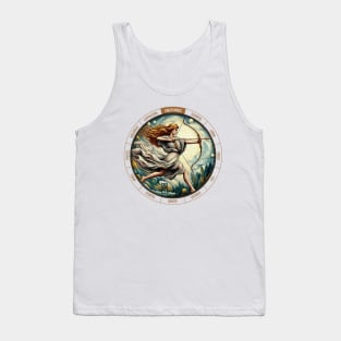 ZODIAC Sagittarius - Astrological SAGITTARIUS - SAGITTARIUS - ZODIAC sign - Van Gogh style - 7 Tank Top